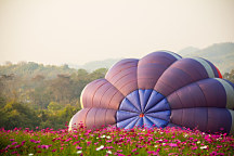 Obraz Príprava na let balónom